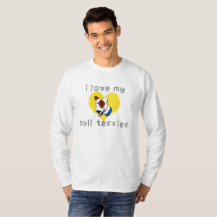 T-shirt j'aime mon bull terrier
