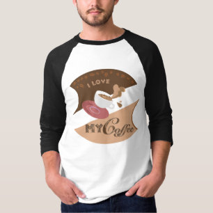 T-shirt J'aime mon café Retro Java