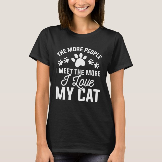 T-shirt J'Aime Mon Chat (Devant)