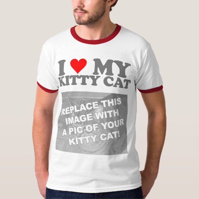 T-shirt J'Aime Mon Chat Kitty (Devant)