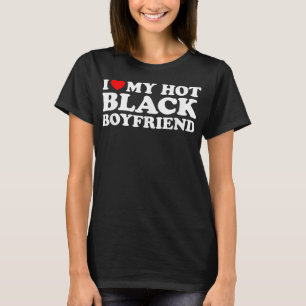 T-shirt J'Aime Mon Chaud Black Boyfriend