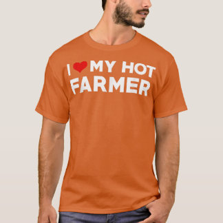 T-shirt J'Aime Mon Chaud Farmer Boyfriend Couple