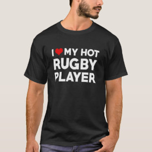 T-shirt J'Aime Mon Chaud Mari Joueur De Cricket Fiance