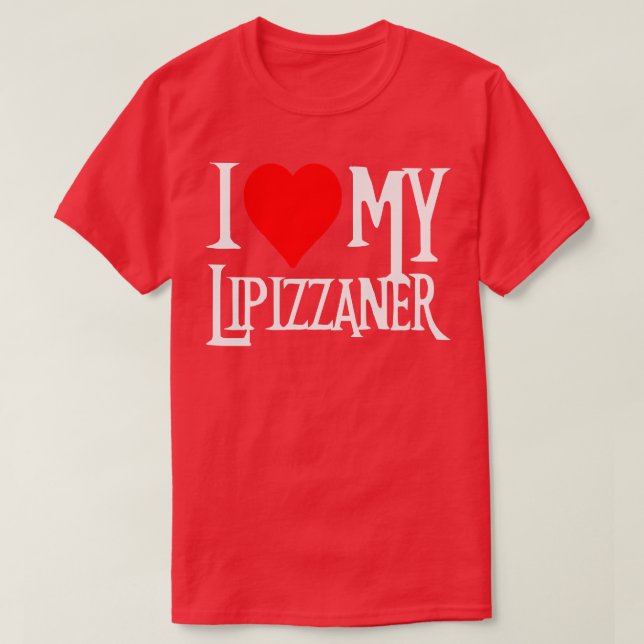 T-shirt J'aime mon Cheval Lipizzaner (Design devant)