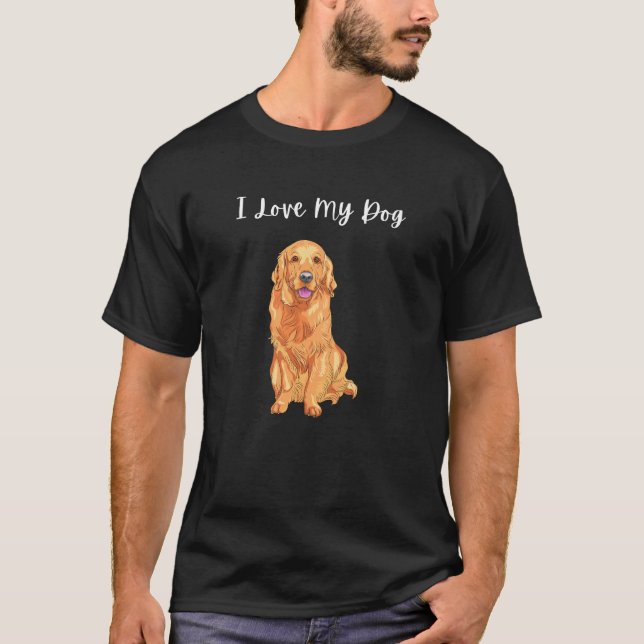 T-shirt J'Aime Mon Chien (Devant)