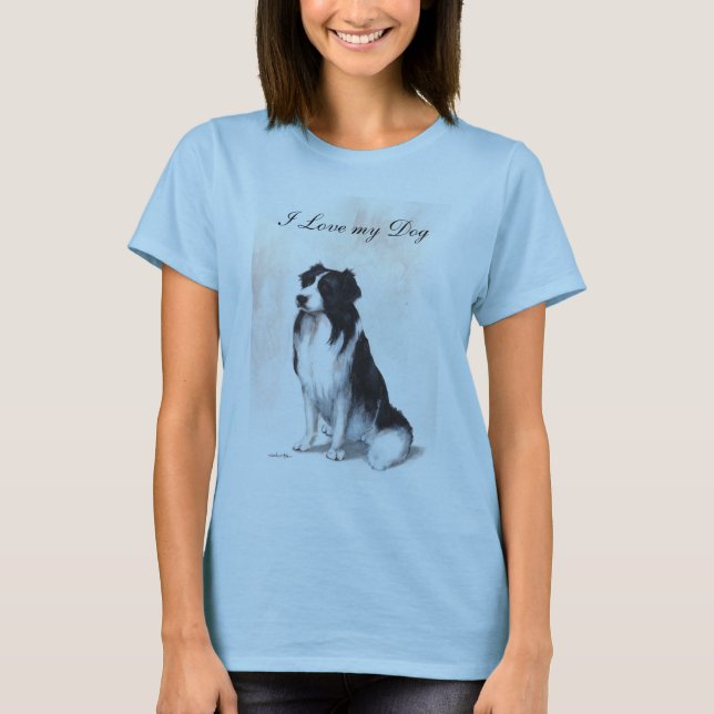 T-shirt J'aime mon chien (Devant)