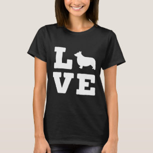 T-shirt J'Aime Mon Chien Animal Corgi