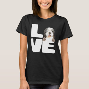 T-shirt J'Aime Mon Chien Collie Embarqué