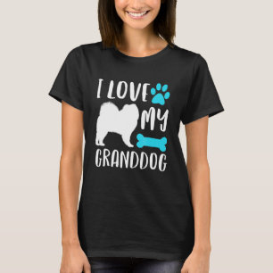 T-shirt J'Aime Mon Chow Grand-chien Chien Grand-Mère Grand