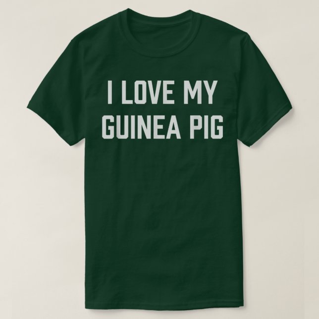 T-shirt J'Aime Mon Cochon De Guinée (Design devant)