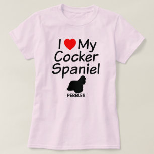 T-shirt J'Aime Mon Cocker Spaniel Dog