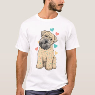 T-shirt J'Aime Mon Coeur De Chien Faisant Du Terrier Doux