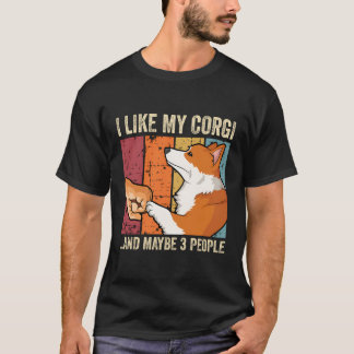 T-shirt J'Aime Mon Corgi Gallois
