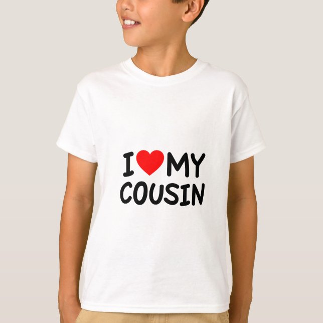 T-shirt J'aime mon Cousin (Devant)