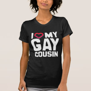 T-SHIRT J'AIME MON COUSIN GAY - -