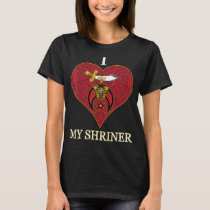 T-shirt J'Aime Mon Cri Symbole Coeur Noble Mason Thanksg