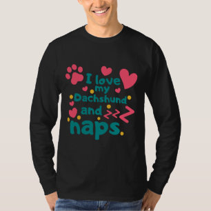 T-shirt J'Aime Mon Dachshund Et Mes Sièges
