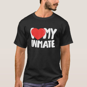 T-shirt J'Aime Mon Détenu À La Prison De Chemise Détenu Lo