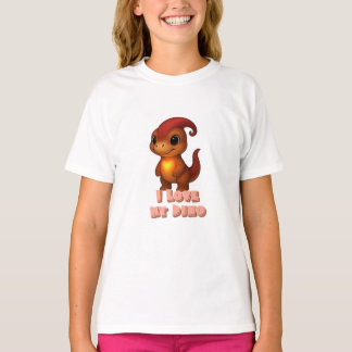 T-shirt J'aime mon dino Kammli avec cœur