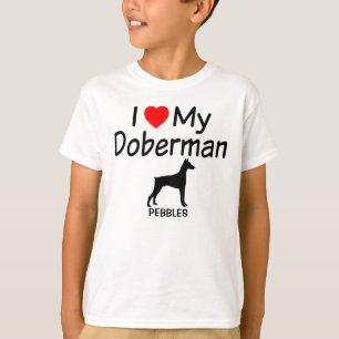 T-shirt J'Aime Mon Doberman