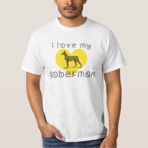 T-shirt j'aime mon doberman