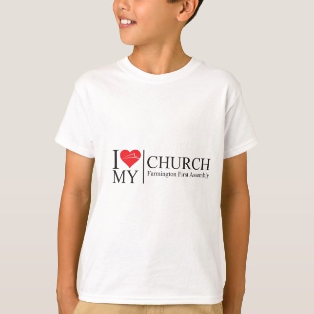 T-shirt J'aime mon église (Devant)