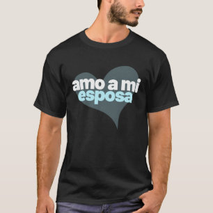 T-shirt J'aime mon épouse I Love My Wife jeunes mariés