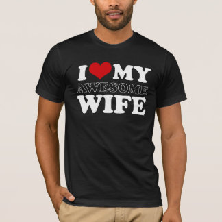 T-shirt j'aime mon épouse impressionnante