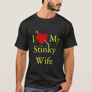 T-shirt J'aime mon épouse Stinky