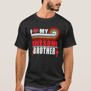 T-shirt J'Aime Mon Fantastique Frère, Papa Maman Soeur Amo