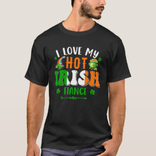T-shirt J'aime mon fiancé irlandais chaud Saint-Patrick Co