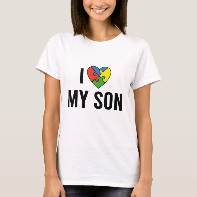 T-shirt J'Aime Mon Fils (Devant)