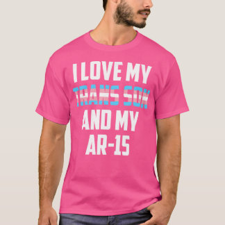 T-shirt J'Aime Mon Fils Transgenre Mon Arme À Fer Transgen