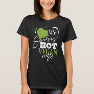 T-shirt J'Aime Mon Fumage Gros Végétan Femme Drôle Feuille
