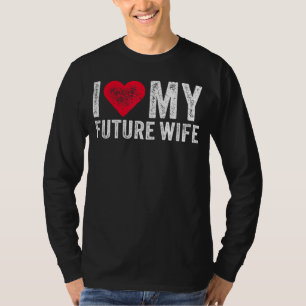 T-shirt J'Aime Mon Futur Mariage Femme Fiance Mariage Mari