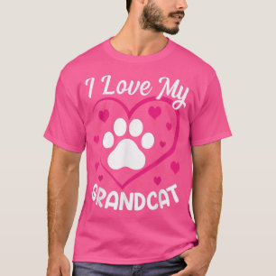T-shirt J'aime mon grand-chat - Amoureux des chats grand-p