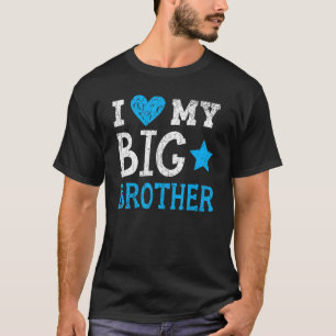 T-shirt J'Aime Mon Grand Frère Meilleur Bro Jamais Fratern