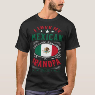 T-shirt J'aime mon grand-père mexicain