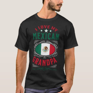 T-shirt J'aime mon grand-père mexicain