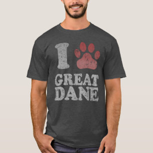 T-shirt J'aime mon great dane
