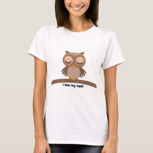 T-shirt J'aime mon hibou de petits sommes