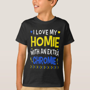 T-shirt J'Aime Mon Homie Avec Une Chromie Supplémentaire P