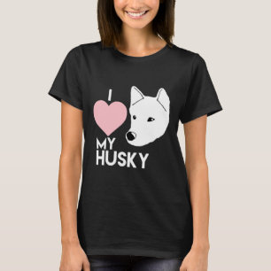 T-shirt J'Aime Mon Husky