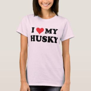 T-shirt J'Aime Mon Husky