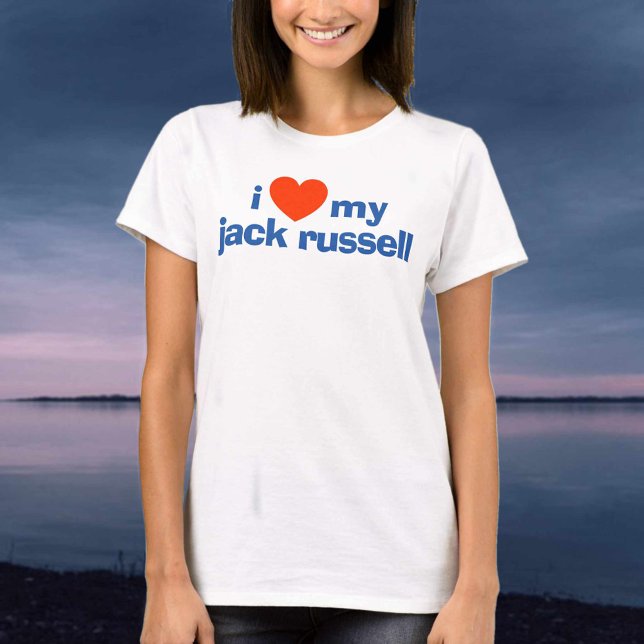 T-shirt J'Aime Mon Jack Russell (Créateur téléchargé)