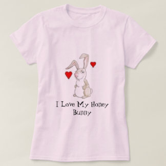 T-shirt J'aime mon lapin de miel