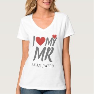 T-SHIRT J'AIME MON M., MODÈLE DE LA PERSONNALISER DE COUPL