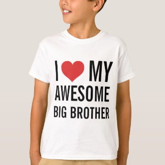 T-shirt J'Aime Mon Magnifique Grand Frère