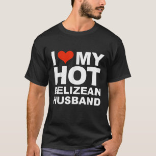 T-shirt J'Aime Mon Mari Belizé Chaud Marié Femme Mariée