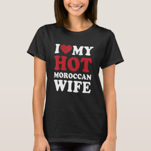 T-shirt J'aime mon mari chaud marocain femme mari